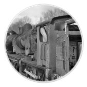 STEAM TRAINS KERAMISCHE KNOP (Voorkant)
