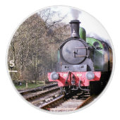 STEAM TRAINS KERAMISCHE KNOP (Voorkant)