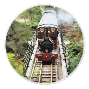 STEAM TRAINS KERAMISCHE KNOP