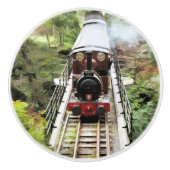 STEAM TRAINS KERAMISCHE KNOP (Voorkant)