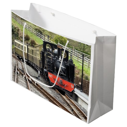 STEAM TRAINS LARGE CADEAUTASJE (Voorkant Gekanteld)