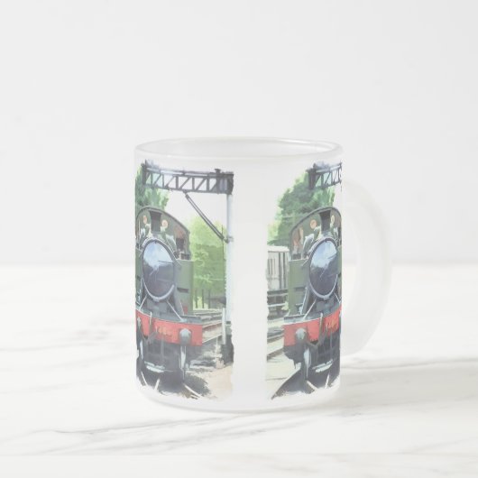 STEAM TRAINS MATGLAS KOFFIEMOK (Voorkant rechts)