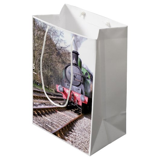 STEAM TRAINS MEDIUM CADEAUZAKJE (Voorkant Gekanteld)