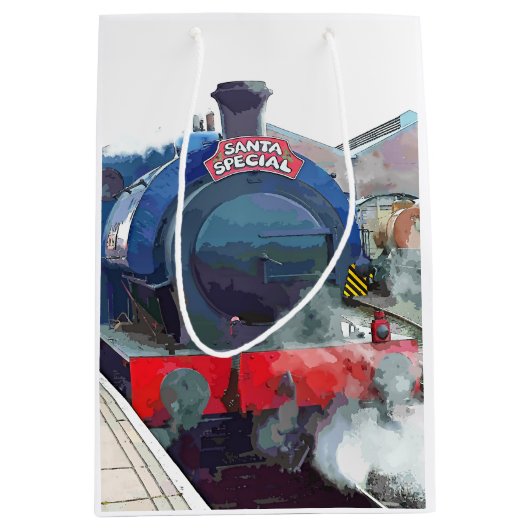 STEAM TRAINS MEDIUM CADEAUZAKJE (Voorkant)