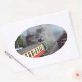 STEAM TRAINS OVALE STICKER (Envelop)