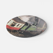 STEAM TRAINS PAPIEREN BORDJE (Gekanteld)