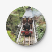 STEAM TRAINS PAPIEREN BORDJE (Voorkant)