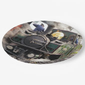 STEAM TRAINS PAPIEREN BORDJE (Gekanteld)