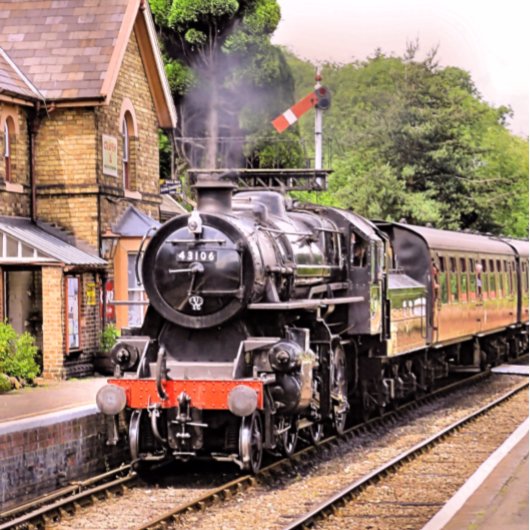 STEAM TRAINS PAPIEREN BORDJE