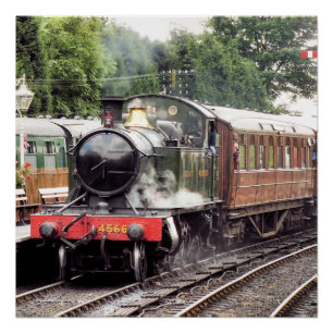 STEAM TRAINS PERFECT POSTER