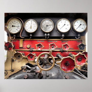 STEAM TRAINS POSTER