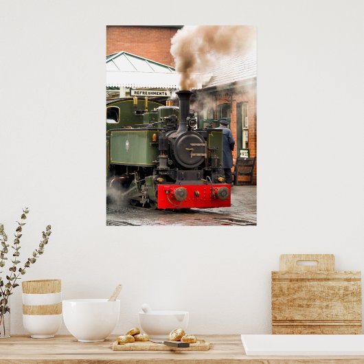 STEAM TRAINS POSTER (Keuken)