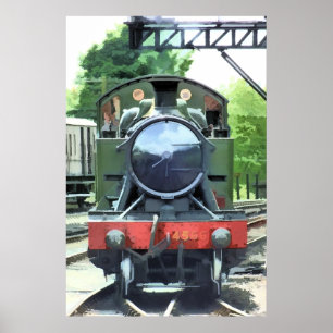 STEAM TRAINS POSTER