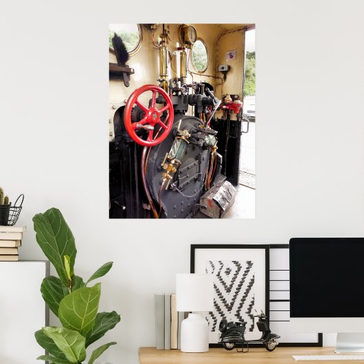 STEAM TRAINS POSTER (Thuiskantoor)