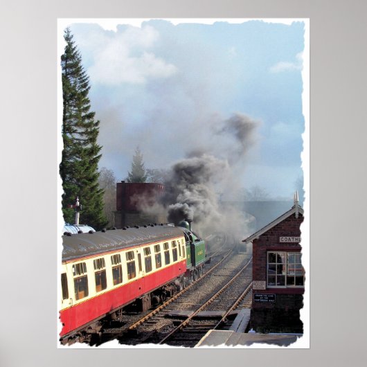 STEAM TRAINS POSTER (Voorkant)