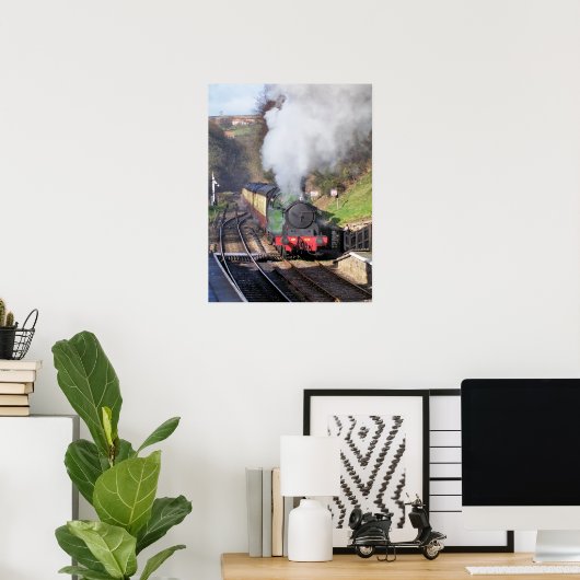 STEAM TRAINS POSTER (Thuiskantoor)