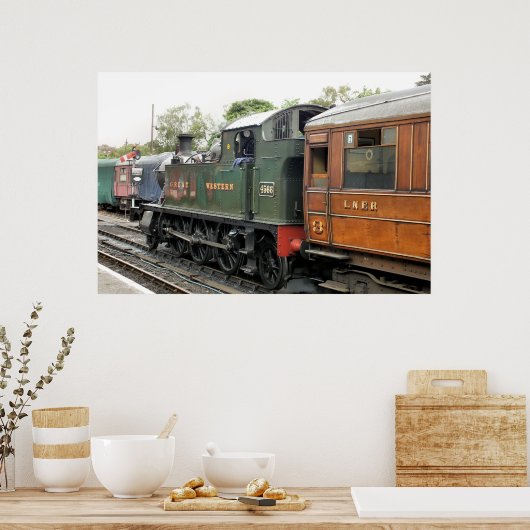 STEAM TRAINS POSTER (Keuken)