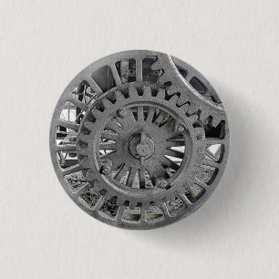 STEAM TRAINS RONDE BUTTON 3,2 CM