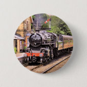 STEAM TRAINS RONDE BUTTON 5,7 CM (Voorkant)
