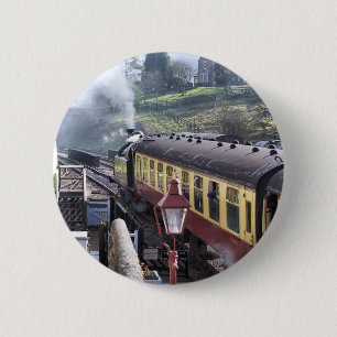 STEAM TRAINS RONDE BUTTON 5,7 CM