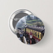 STEAM TRAINS RONDE BUTTON 5,7 CM (Voorkant /achterkant)