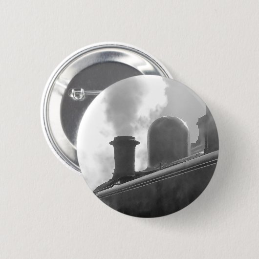 STEAM TRAINS RONDE BUTTON 5,7 CM (Voorkant /achterkant)