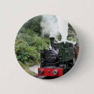 STEAM TRAINS RONDE BUTTON 5,7 CM