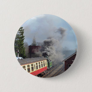 STEAM TRAINS RONDE BUTTON 5,7 CM