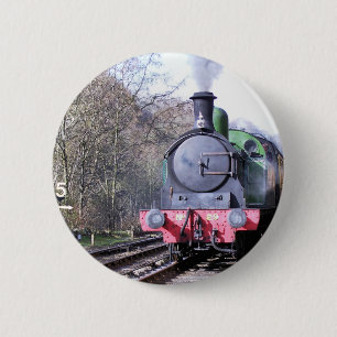 STEAM TRAINS RONDE BUTTON 5,7 CM