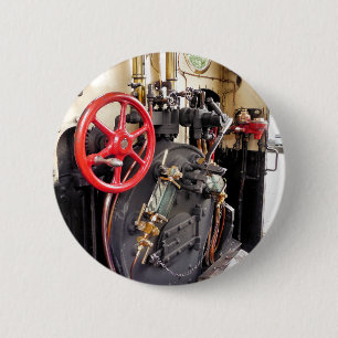 STEAM TRAINS RONDE BUTTON 5,7 CM