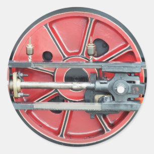 STEAM TRAINS RONDE STICKER