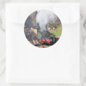 STEAM TRAINS RONDE STICKER (Tas)