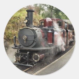 STEAM TRAINS RONDE STICKER