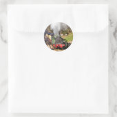 STEAM TRAINS RONDE STICKER (Tas)