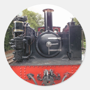 STEAM TRAINS RONDE STICKER