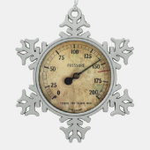 STEAM TRAINS TIN SNEEUWVLOK ORNAMENT (Voorkant)