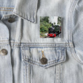 STEAM TRAINS VIERKANTE BUTTON 5,1 CM (In situ)