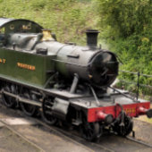 STEAM TRAINS VIERKANTE BUTTON 5,1 CM