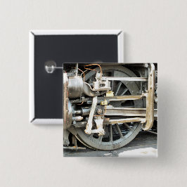 STEAM TRAINS VIERKANTE BUTTON 5,1 CM