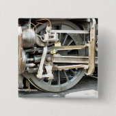 STEAM TRAINS VIERKANTE BUTTON 5,1 CM (Voorkant)