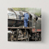 STEAM TRAINS VIERKANTE BUTTON 5,1 CM (Voorkant)