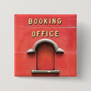 STEAM TRAINS VIERKANTE BUTTON 5,1 CM