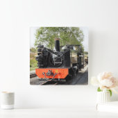 STEAM TRAINS VIERKANTE KLOK (Huis)