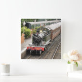 STEAM TRAINS VIERKANTE KLOK (Huis)