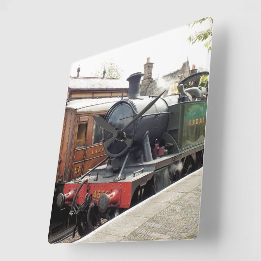 STEAM TRAINS VIERKANTE KLOK (Hoek)