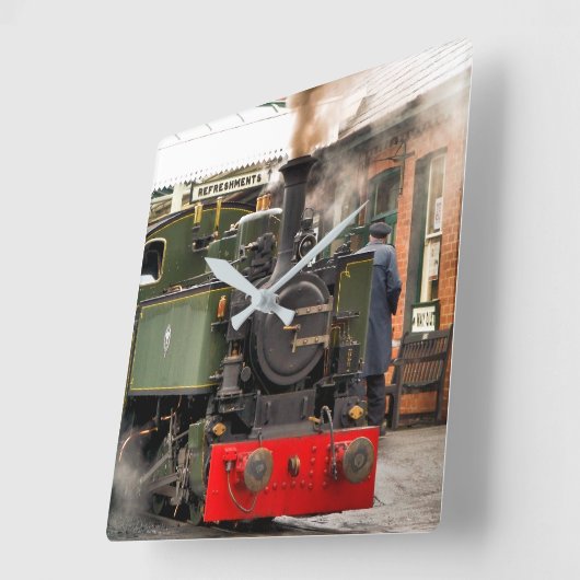 STEAM TRAINS VIERKANTE KLOK (Hoek)