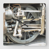 STEAM TRAINS VIERKANTE KLOK (Voorkant)