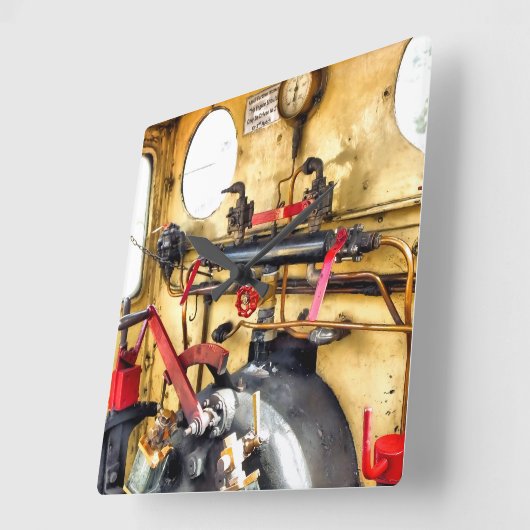 STEAM TRAINS VIERKANTE KLOK (Hoek)