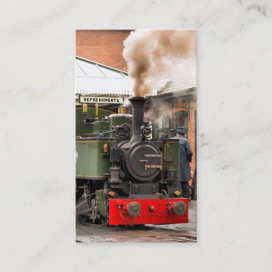 STEAM TRAINS VISITEKAARTJE (Voorkant)