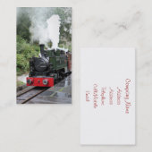 STEAM TRAINS VISITEKAARTJE (Voorkant / Achterkant)